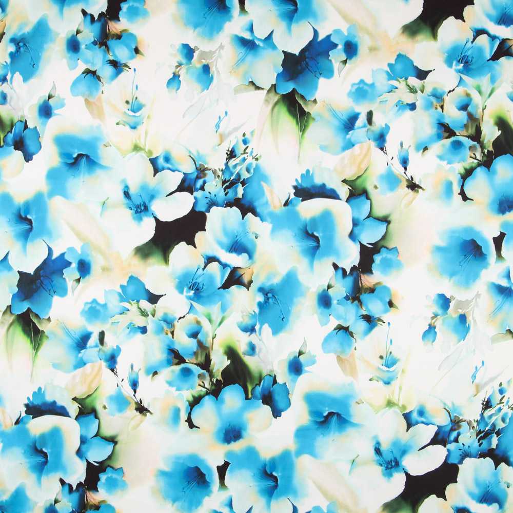 Satin Printemps Bleu - Ribes y Casals