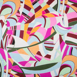 Satin Soie Italienne Abstrait Violet - Ribes y Casals