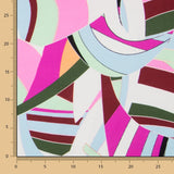 Satin Soie Italienne Abstrait Violet - Ribes y Casals