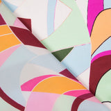 Satin Soie Italienne Abstrait Violet - Ribes y Casals