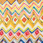 Satin De Soie Italienne Jaune Ethnique - Ribes y Casals