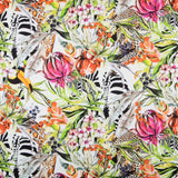 Satin De Soie Italienne Fleur Sauvage - Ribes y Casals