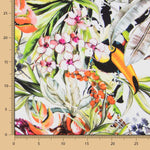 Satin De Soie Italienne Fleur Sauvage - Ribes y Casals