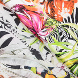 Satin De Soie Italienne Fleur Sauvage - Ribes y Casals