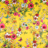 Satin De Soie Italienne Jaune Tropical - Ribes y Casals