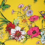 Satin De Soie Italienne Jaune Tropical - Ribes y Casals