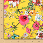 Satin De Soie Italienne Jaune Tropical - Ribes y Casals