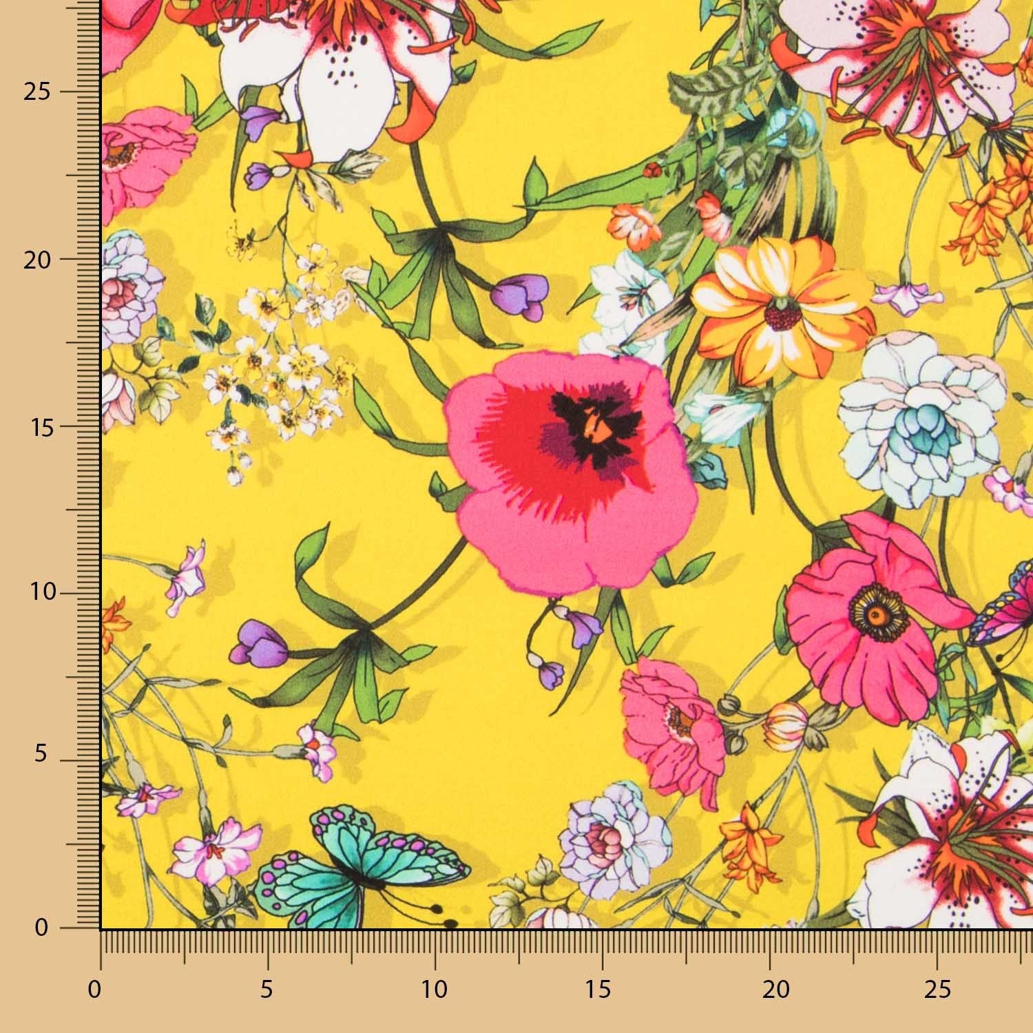 Satin De Soie Italienne Jaune Tropical - Ribes y Casals