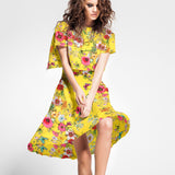 Satin De Soie Italienne Jaune Tropical - Ribes y Casals