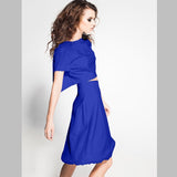 Satin Soie Naturelle Bleu Électrique - Ribes y Casals