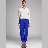 Satin Soie Naturelle Bleu Électrique - Ribes y Casals