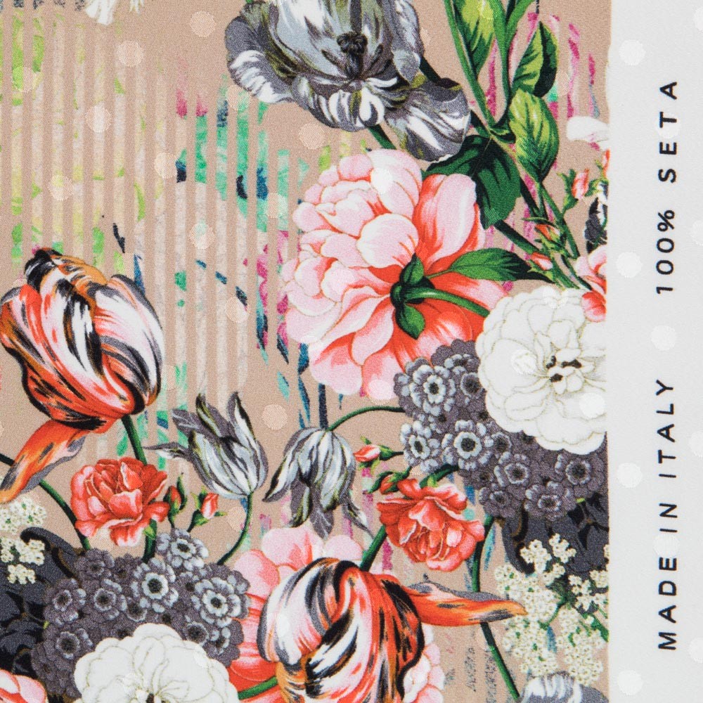 Satin Soie Plumeti Floral - Ribes y Casals