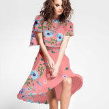 Satin Shanghaï Corail - Ribes y Casals