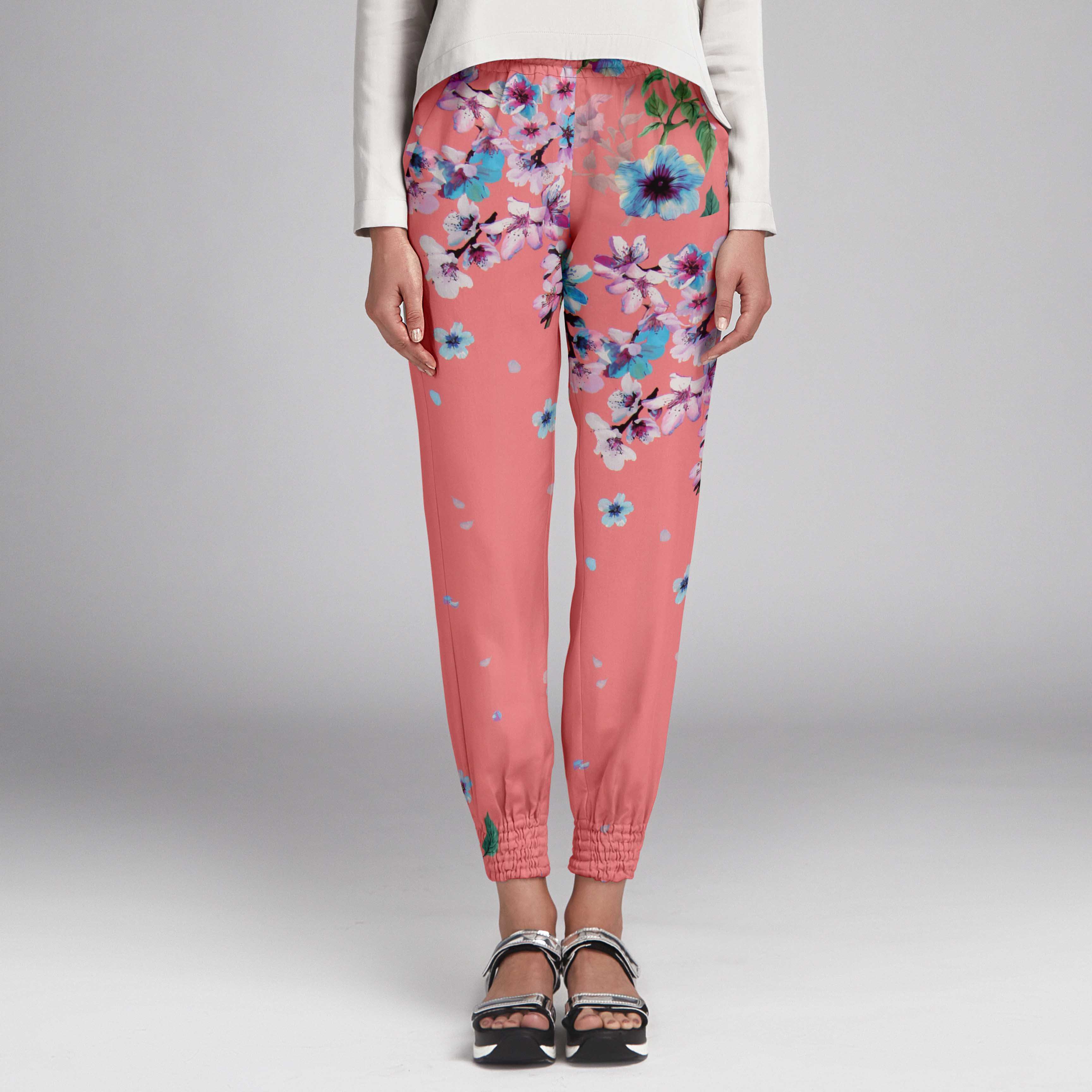 Satin Shanghaï Corail - Ribes y Casals