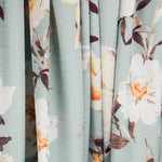 Satin Fleur Vert Deau - Ribes y Casals