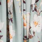 Satin Fleur Vert Deau - Ribes y Casals