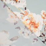 Satin Fleur Vert Deau - Ribes y Casals