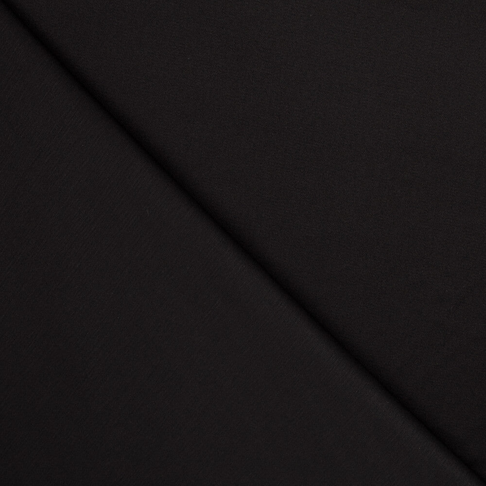 Satin Coton Elasthanne Noir - Ribes y Casals