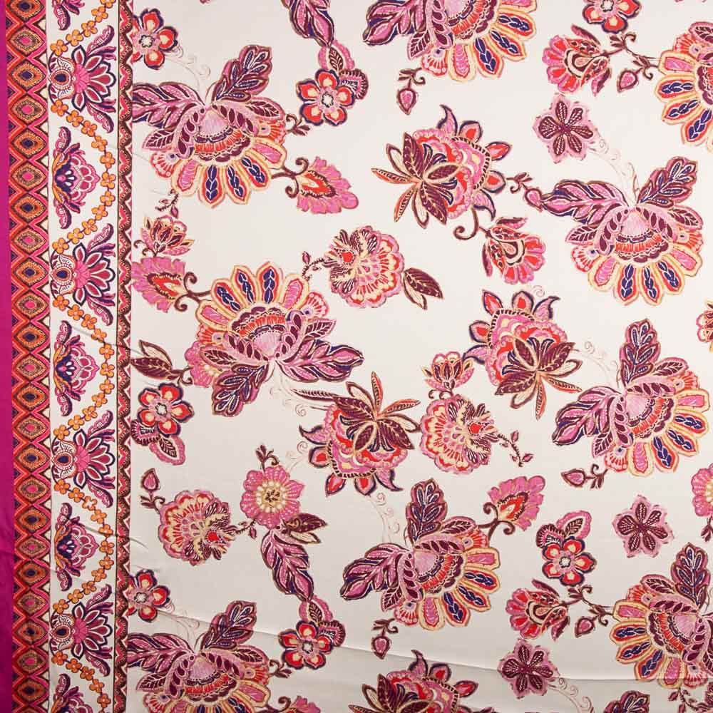 Bordure Satin Bangladesh Blanc - Ribes y Casals