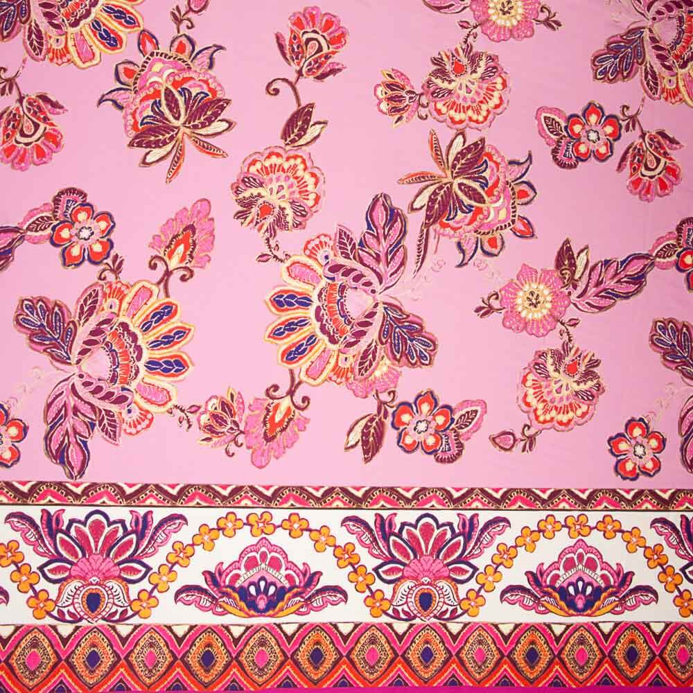 Bordure Satin Bangladesh Rose - Ribes y Casals