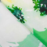 Satin imprimé vert Elonor - Ribes y Casals