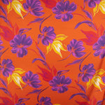 Satin imprimé Tuser orange - Ribes y Casals