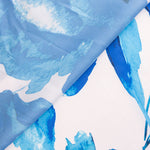 Satén Estampado Acuarela Azul - Ribes y Casals