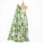 Satin imprimé Vita blanc - Ribes y Casals