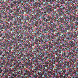 Tissu Satin Polyester Multifleurs Rouge - Ribes y Casals