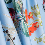 Satin Imprimé Crétonne Bleu - Ribes y Casals
