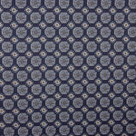 Tissu Satin Polyester Géométrique Bleu Marine - Ribes y Casals