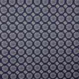 Tissu Satin Polyester Géométrique Bleu Marine - Ribes y Casals