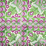 Retal Satén Geo Pai Pai Verde 120x145 cm. - Ribes y Casals