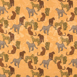 Satin Jacquard Léopard Camel - Ribes y Casals
