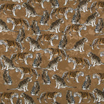 Satin Jacquard Tigre Marron - Ribes y Casals
