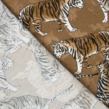 Satin Jacquard Tigre Marron - Ribes y Casals