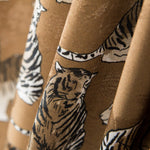 Satin Jacquard Tigre Marron - Ribes y Casals
