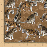 Satin Jacquard Tigre Marron - Ribes y Casals
