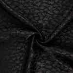 Satin Jacquard Viscose Noir - Ribes y Casals