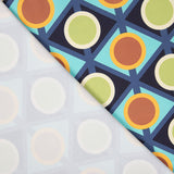 Tissu Spandex Satin Géo Canard - Ribes y Casals