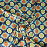 Tissu Spandex Satin Géo Canard - Ribes y Casals