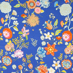 Satin Imprimé Manille Bleu - Ribes y Casals