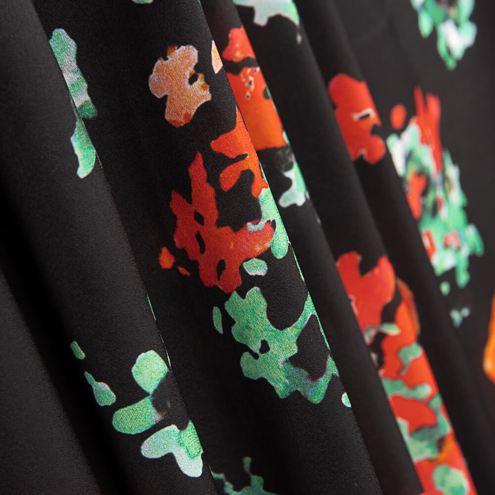 Coquelicots rouges en polyester satiné - Ribes y Casals