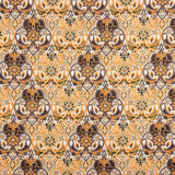 Tissu de satin de polyester imprimé en orange nîmois - Ribes y Casals