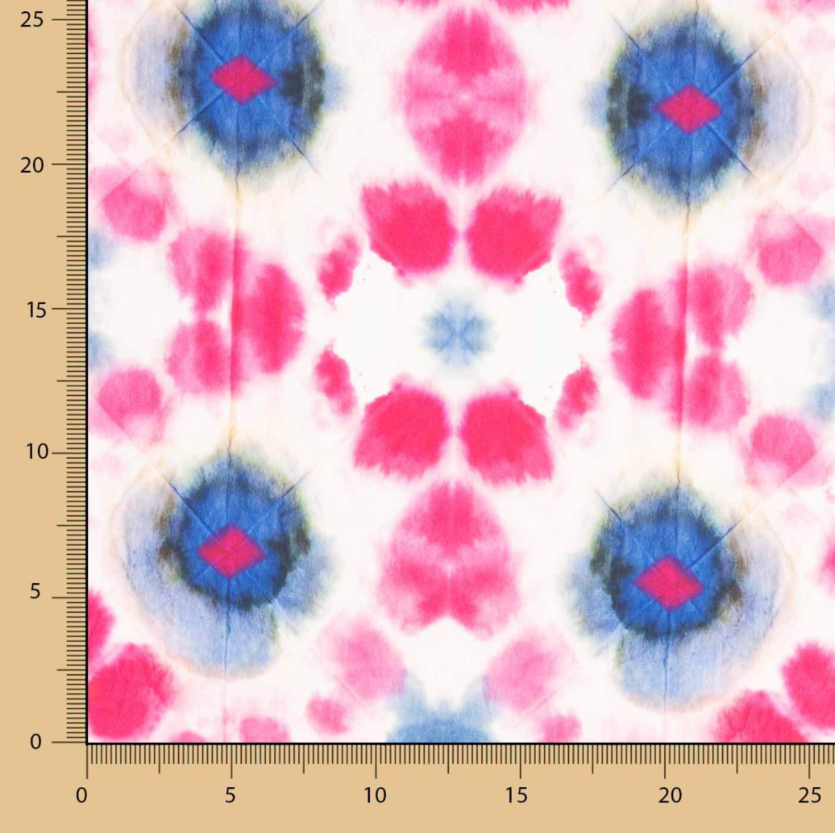 Satin Tie Dye Fraise - Ribes y Casals