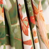 Satin de polyester imprimé d'orchidées tropicales - Ribes y Casals