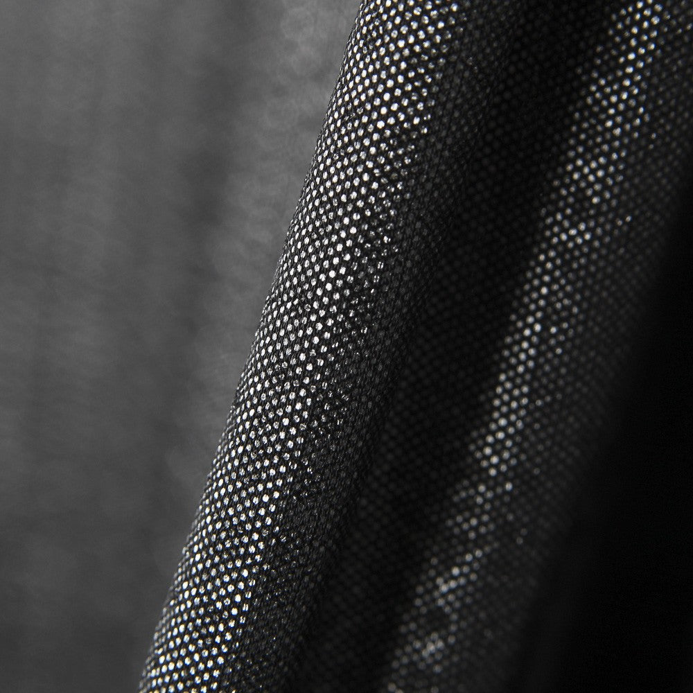 Seersucker Foil Argent Noir - Ribes y Casals