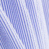 Tissu Seersucker Rayé Bleu - Ribes y Casals