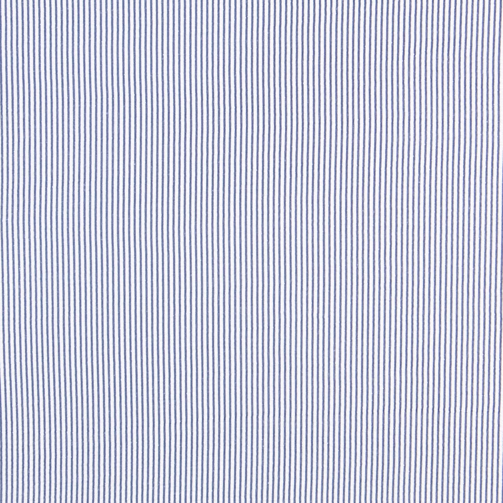 Tissu Seersucker Rayé Bleu Marine - Ribes y Casals