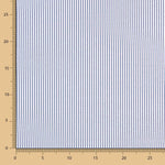 Tissu Seersucker Rayé Bleu Marine - Ribes y Casals